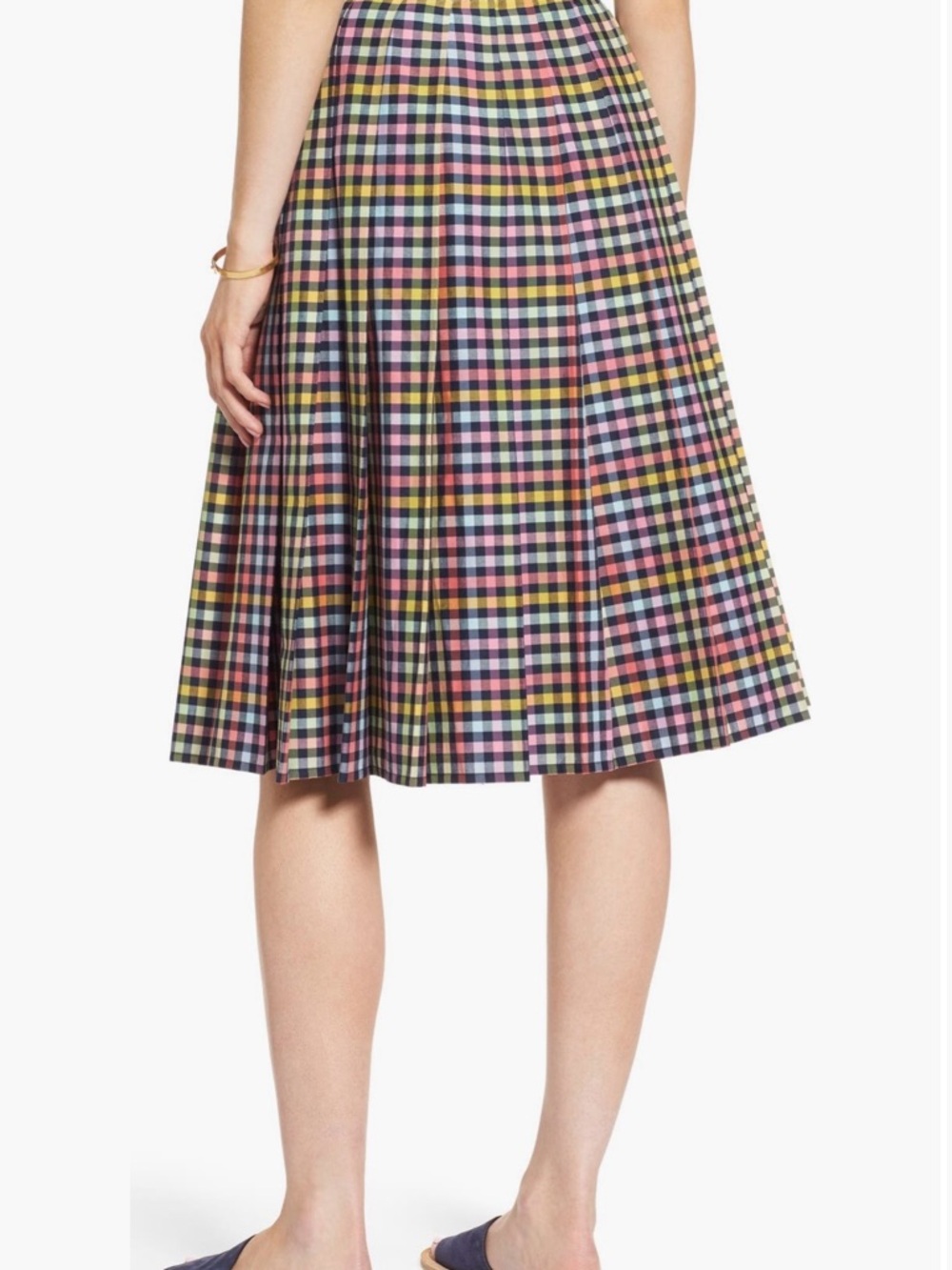 1901 pleated check skirt - Picture 4 of 7